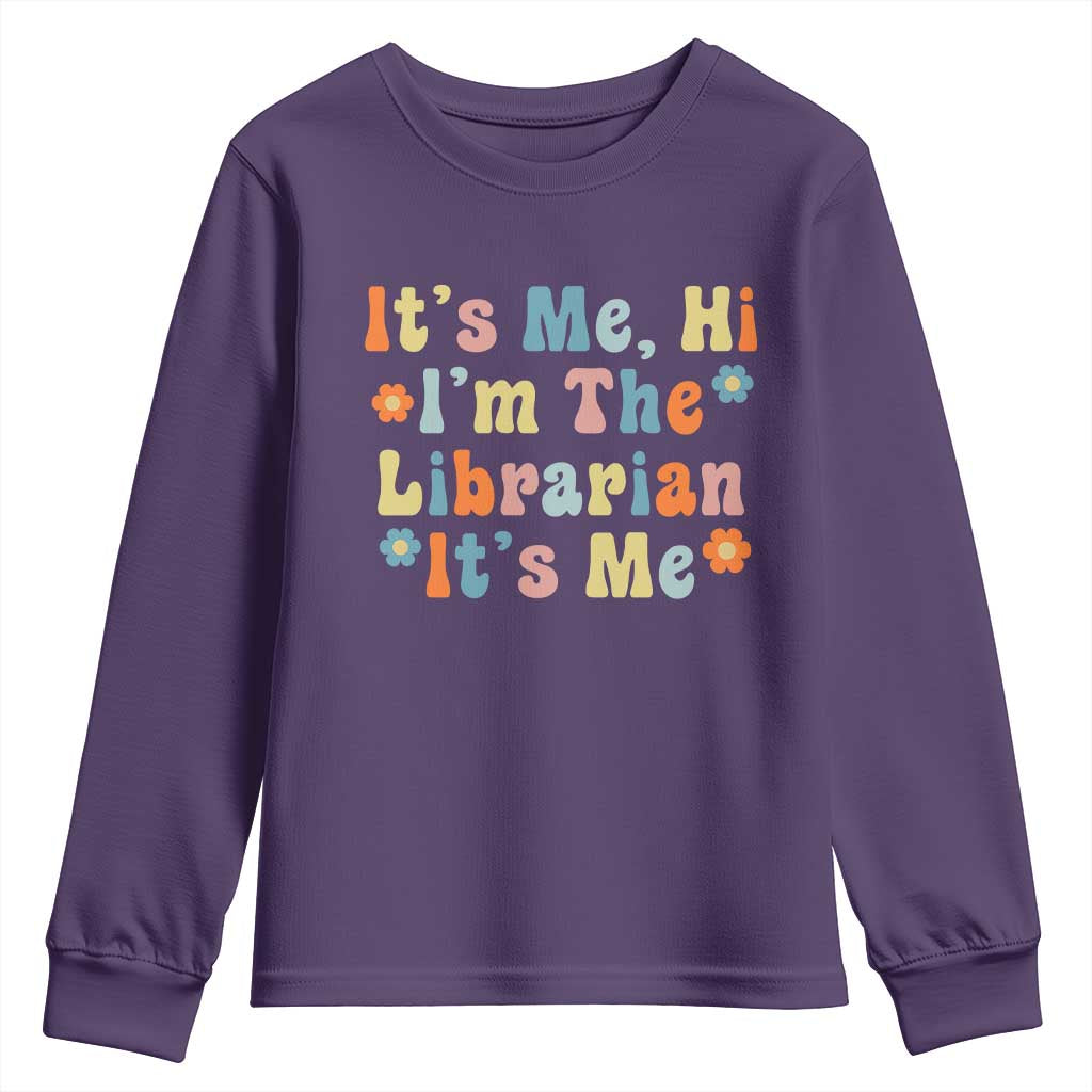 It's Me Hi I'm The Librarian Summer Reading Youth Sweatshirt Funny Back to School