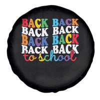 Groovy Back To School Spare Tire Cover First Day of School Colorful Teacher Student Kids