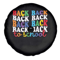 Groovy Back To School Spare Tire Cover First Day of School Colorful Teacher Student Kids
