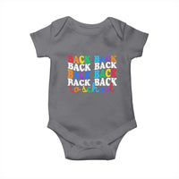 Groovy Back To School Baby Onesie First Day of School Colorful Teacher Student Kids