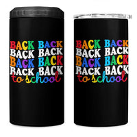 Groovy Back To School 4 in 1 Can Cooler Tumbler First Day of School Colorful Teacher Student Kids