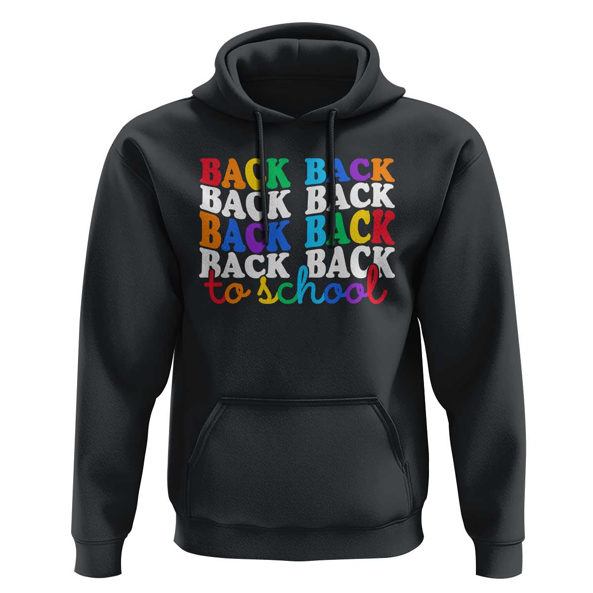 Groovy Back To School Hoodie First Day of School Colorful Teacher Student Kids