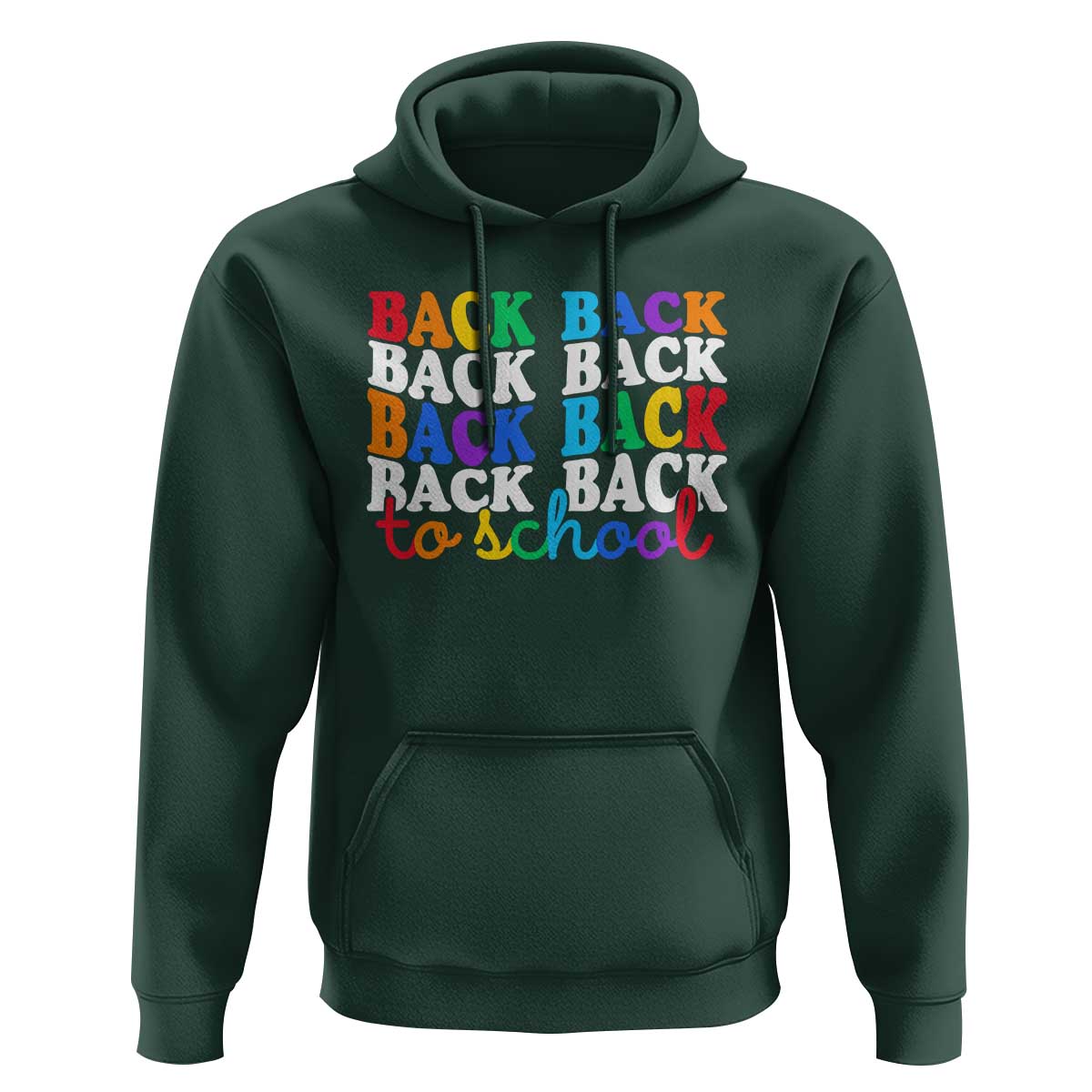 Groovy Back To School Hoodie First Day of School Colorful Teacher Student Kids