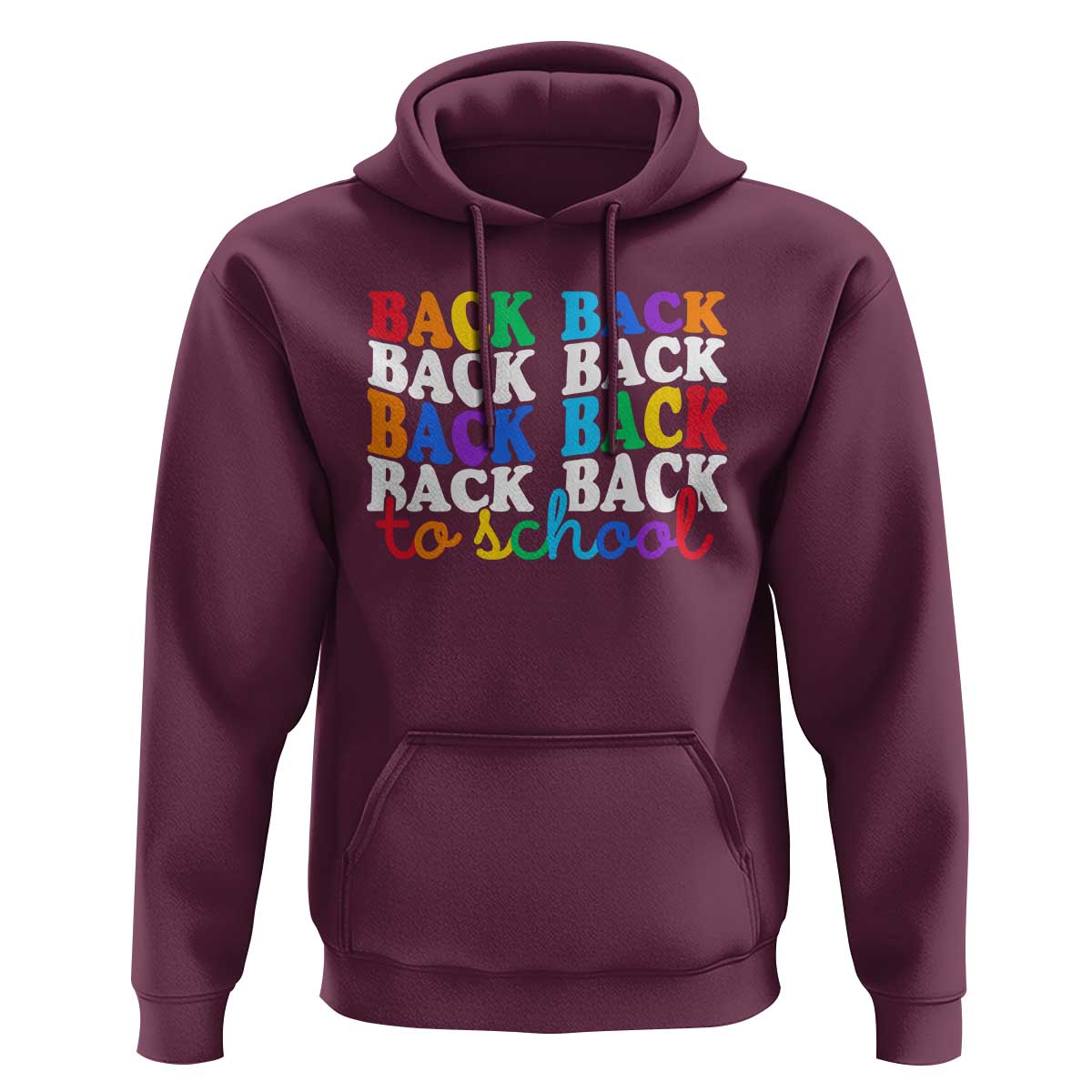Groovy Back To School Hoodie First Day of School Colorful Teacher Student Kids