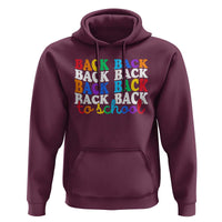 Groovy Back To School Hoodie First Day of School Colorful Teacher Student Kids