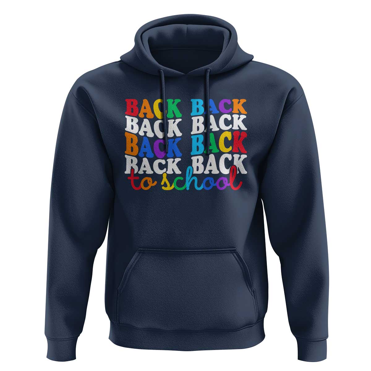 Groovy Back To School Hoodie First Day of School Colorful Teacher Student Kids