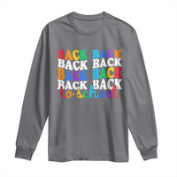 Groovy Back To School Long Sleeve Shirt First Day of School Colorful Teacher Student Kids