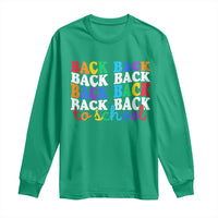 Groovy Back To School Long Sleeve Shirt First Day of School Colorful Teacher Student Kids