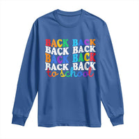 Groovy Back To School Long Sleeve Shirt First Day of School Colorful Teacher Student Kids