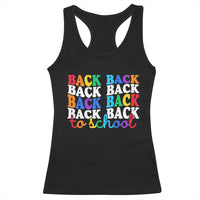 Groovy Back To School Racerback Tank Top First Day of School Colorful Teacher Student Kids