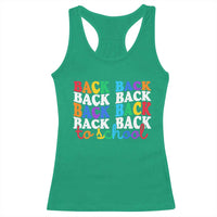 Groovy Back To School Racerback Tank Top First Day of School Colorful Teacher Student Kids