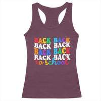 Groovy Back To School Racerback Tank Top First Day of School Colorful Teacher Student Kids
