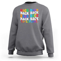 Groovy Back To School Sweatshirt First Day of School Colorful Teacher Student Kids