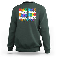 Groovy Back To School Sweatshirt First Day of School Colorful Teacher Student Kids