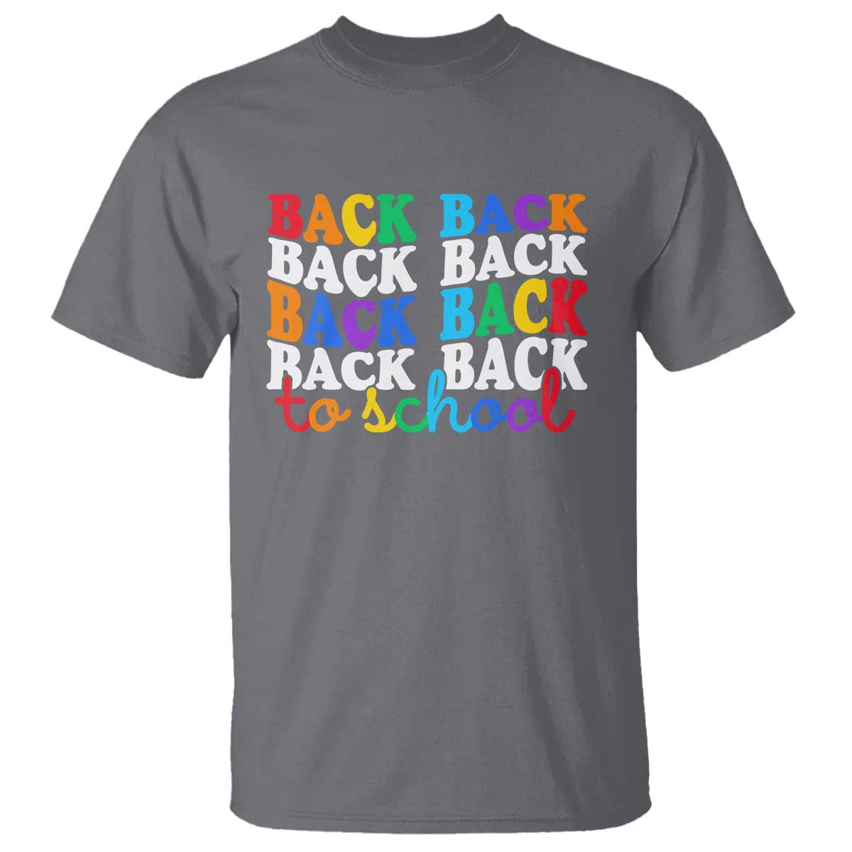 Groovy Back To School T Shirt First Day of School Colorful Teacher Student Kids