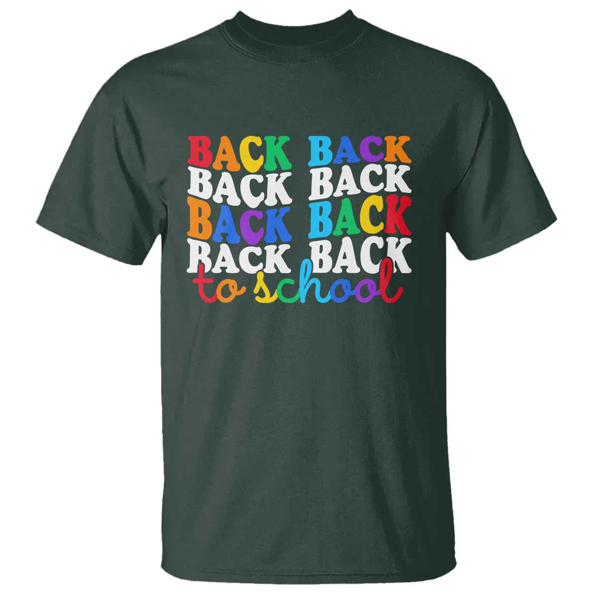 Groovy Back To School T Shirt First Day of School Colorful Teacher Student Kids