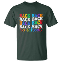 Groovy Back To School T Shirt First Day of School Colorful Teacher Student Kids