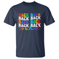 Groovy Back To School T Shirt First Day of School Colorful Teacher Student Kids
