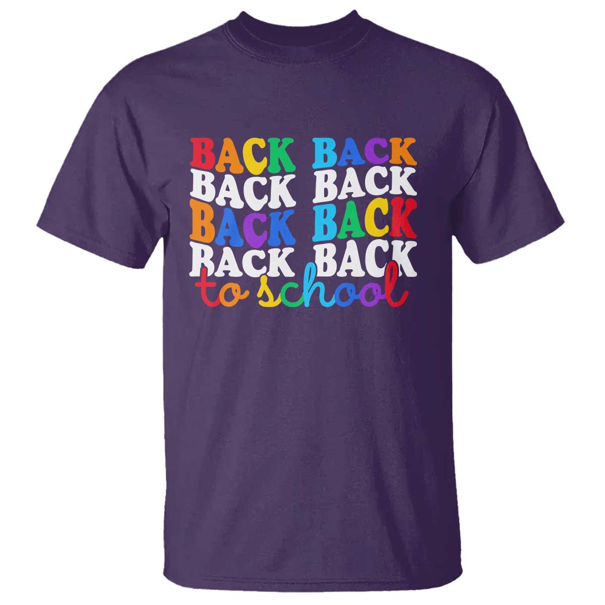 Groovy Back To School T Shirt First Day of School Colorful Teacher Student Kids