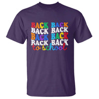 Groovy Back To School T Shirt First Day of School Colorful Teacher Student Kids