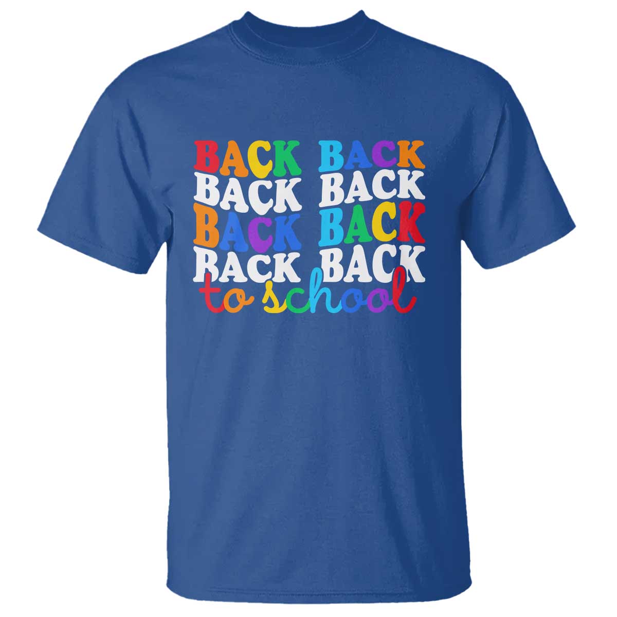 Groovy Back To School T Shirt First Day of School Colorful Teacher Student Kids
