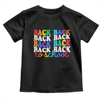 Groovy Back To School Toddler T Shirt First Day of School Colorful Teacher Student Kids