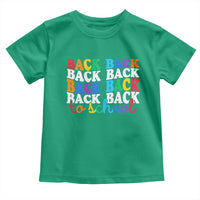 Groovy Back To School Toddler T Shirt First Day of School Colorful Teacher Student Kids