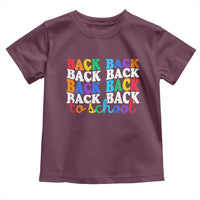Groovy Back To School Toddler T Shirt First Day of School Colorful Teacher Student Kids