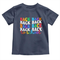 Groovy Back To School Toddler T Shirt First Day of School Colorful Teacher Student Kids