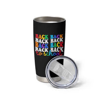 Groovy Back To School Tumbler Cup First Day of School Colorful Teacher Student Kids