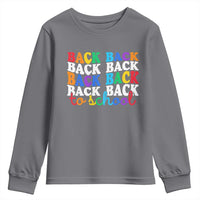 Groovy Back To School Youth Sweatshirt First Day of School Colorful Teacher Student Kids