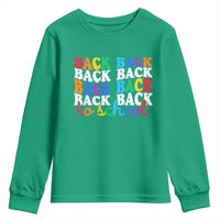 Groovy Back To School Youth Sweatshirt First Day of School Colorful Teacher Student Kids