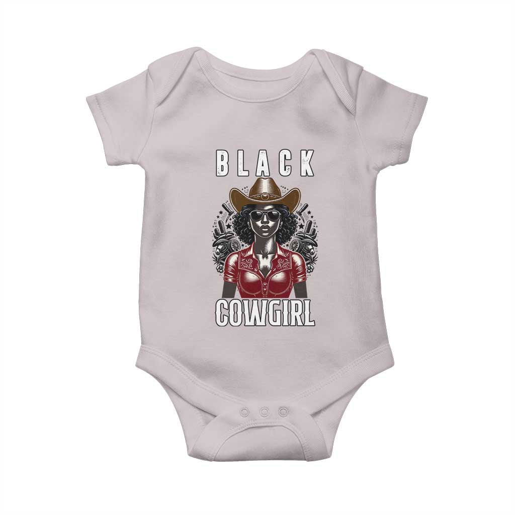 Black Cowgirl Rodeo Baby Onesie African American Western Country Texas - Wonder Print Shop