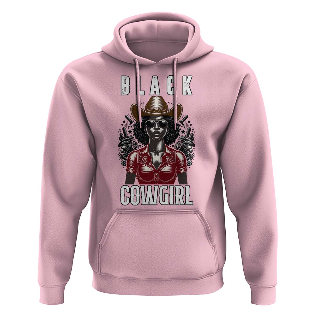 Black Cowgirl Rodeo Hoodie African American Western Country Texas - Wonder Print Shop