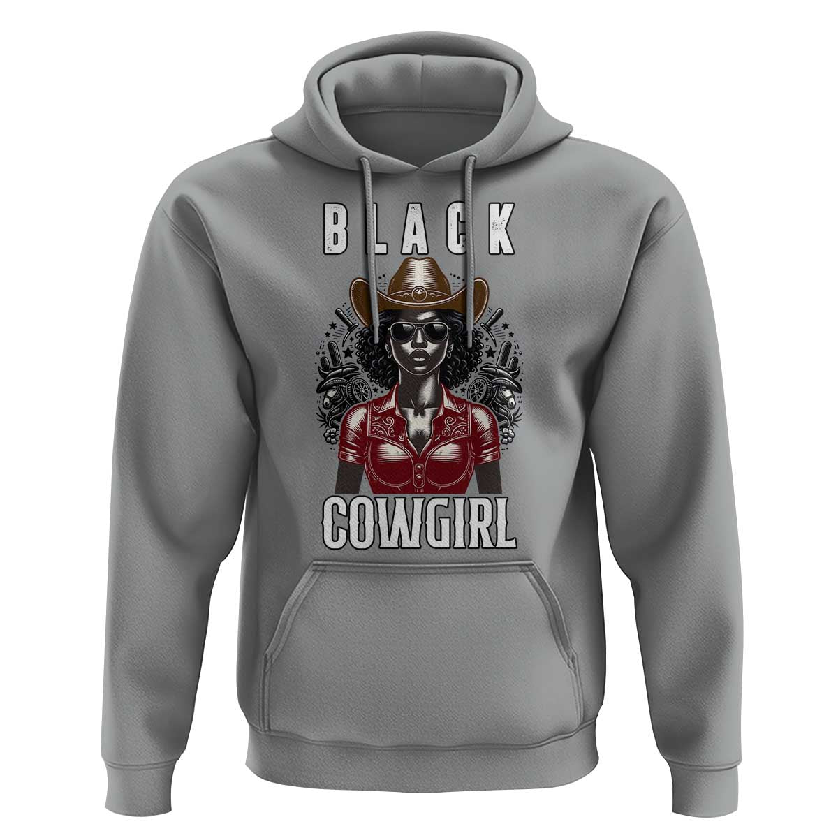 Black Cowgirl Rodeo Hoodie African American Western Country Texas - Wonder Print Shop