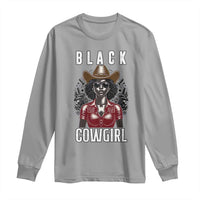 Black Cowgirl Rodeo Long Sleeve Shirt African American Western Country Texas - Wonder Print Shop