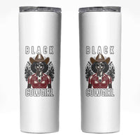 Black Cowgirl Rodeo Skinny Tumbler African American Western Country Texas