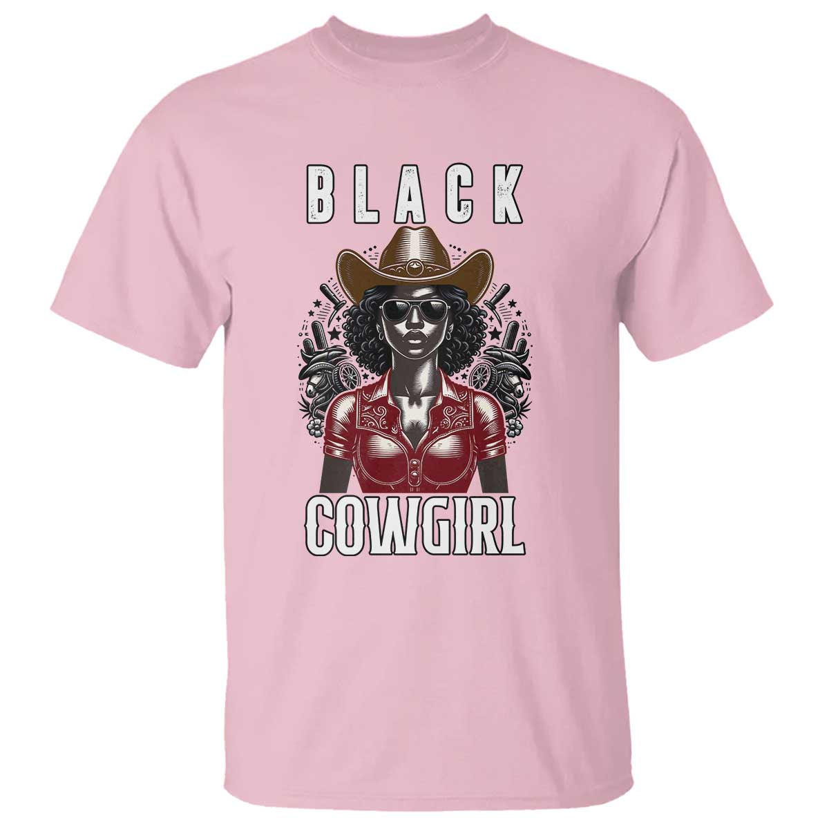 Black Cowgirl Rodeo T Shirt African American Western Country Texas - Wonder Print Shop