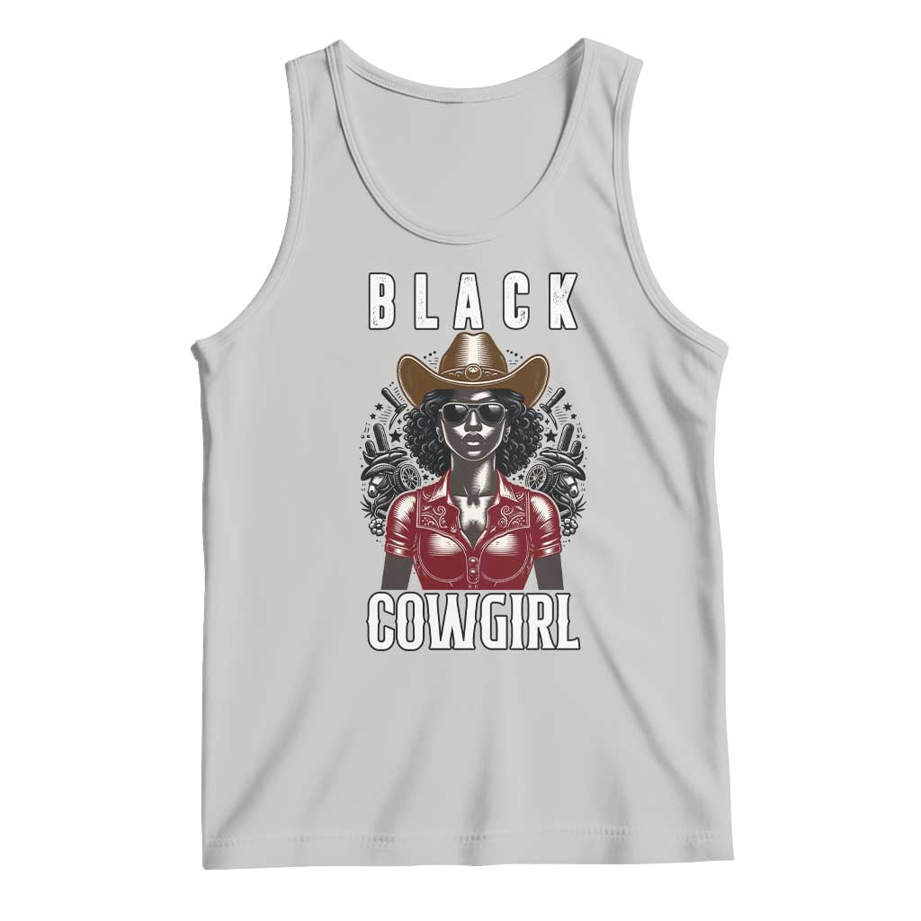 Black Cowgirl Rodeo Tank Top African American Western Country Texas - Wonder Print Shop