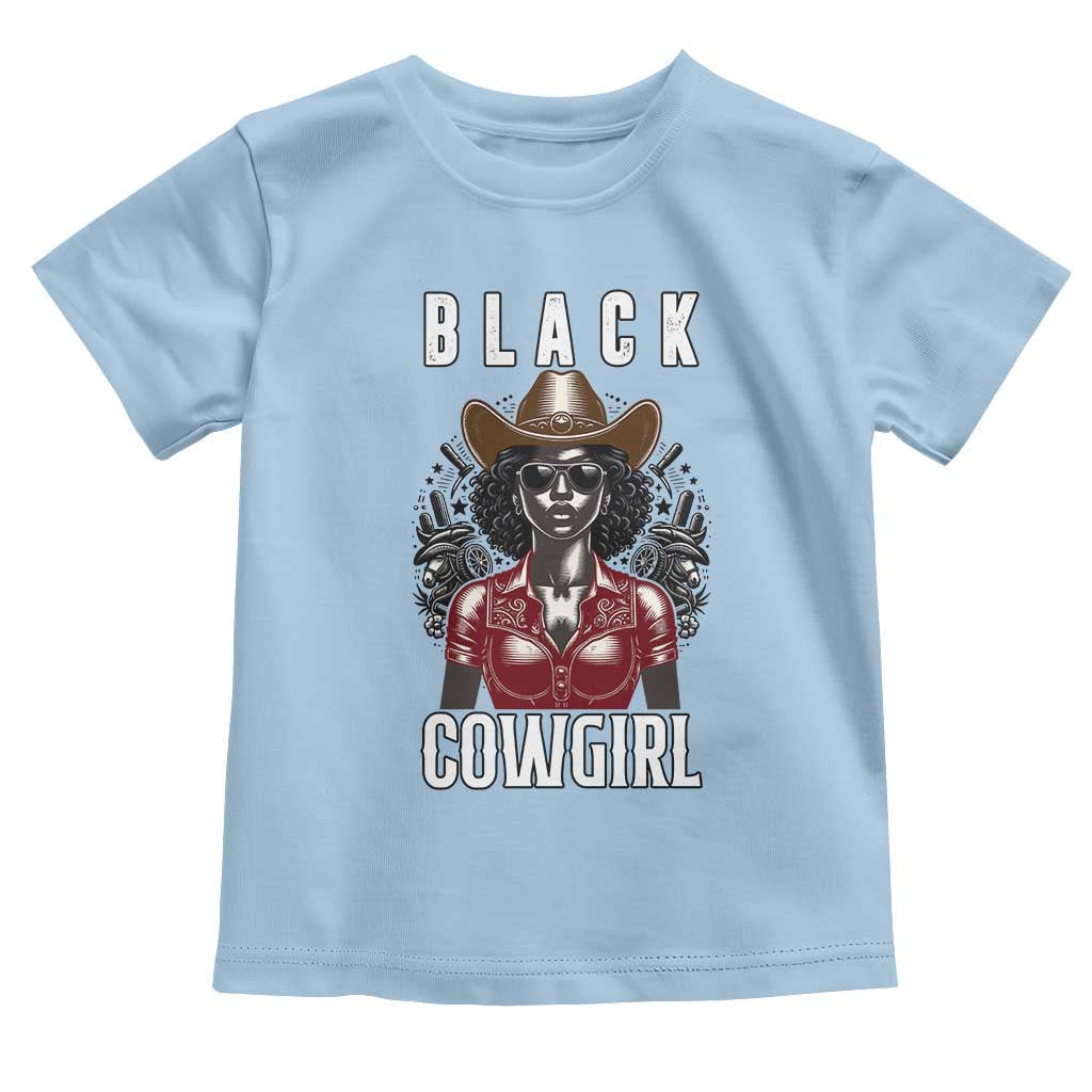 Black Cowgirl Rodeo Toddler T Shirt African American Western Country Texas - Wonder Print Shop