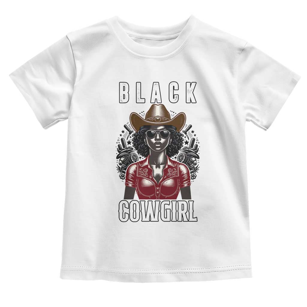 Black Cowgirl Rodeo Toddler T Shirt African American Western Country Texas - Wonder Print Shop