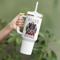 Black Cowgirl Rodeo Tumbler With Handle African American Western Country Texas