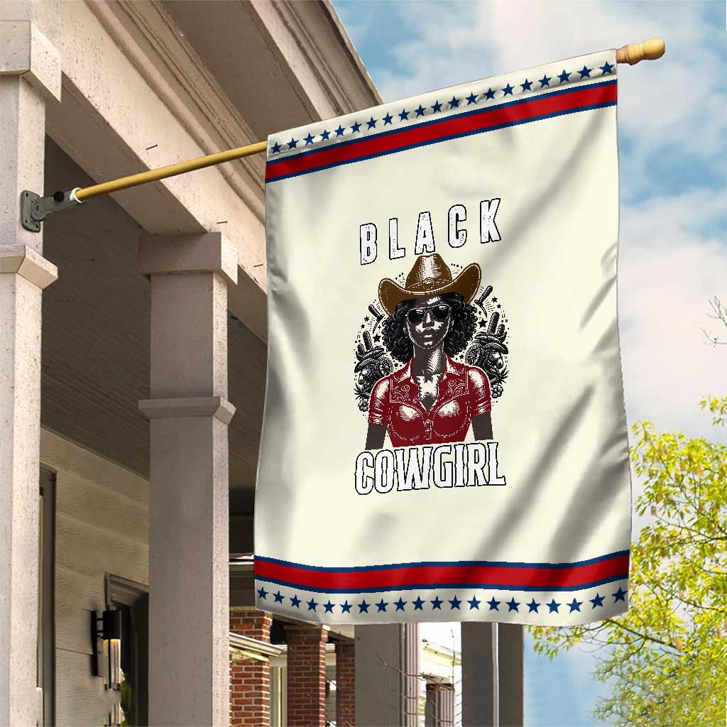 Black Cowgirl Rodeo Garden Flag African American Western Country Texas