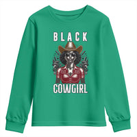 Black Cowgirl Rodeo Youth Sweatshirt African American Western Country Texas - Wonder Print Shop