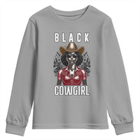 Black Cowgirl Rodeo Youth Sweatshirt African American Western Country Texas - Wonder Print Shop