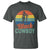Black Cowboy Sunset T Shirt Western Rodeo Cross - Wonder Print Shop