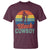 Black Cowboy Sunset T Shirt Western Rodeo Cross - Wonder Print Shop