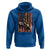 Black Cowboy Bull Rider Hoodie Western Rodeo Patriotic American Flag - Wonder Print Shop