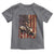 Black Cowboy Bull Rider Toddler T Shirt Western Rodeo Patriotic American Flag - Wonder Print Shop