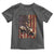 Black Cowboy Bull Rider Toddler T Shirt Western Rodeo Patriotic American Flag - Wonder Print Shop